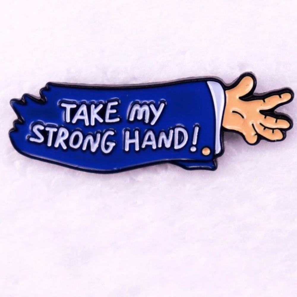 New Halloween Scary Movie “Take My Strong Hand” Enamel Brooch Decorative Pin - Picture 3 of 3